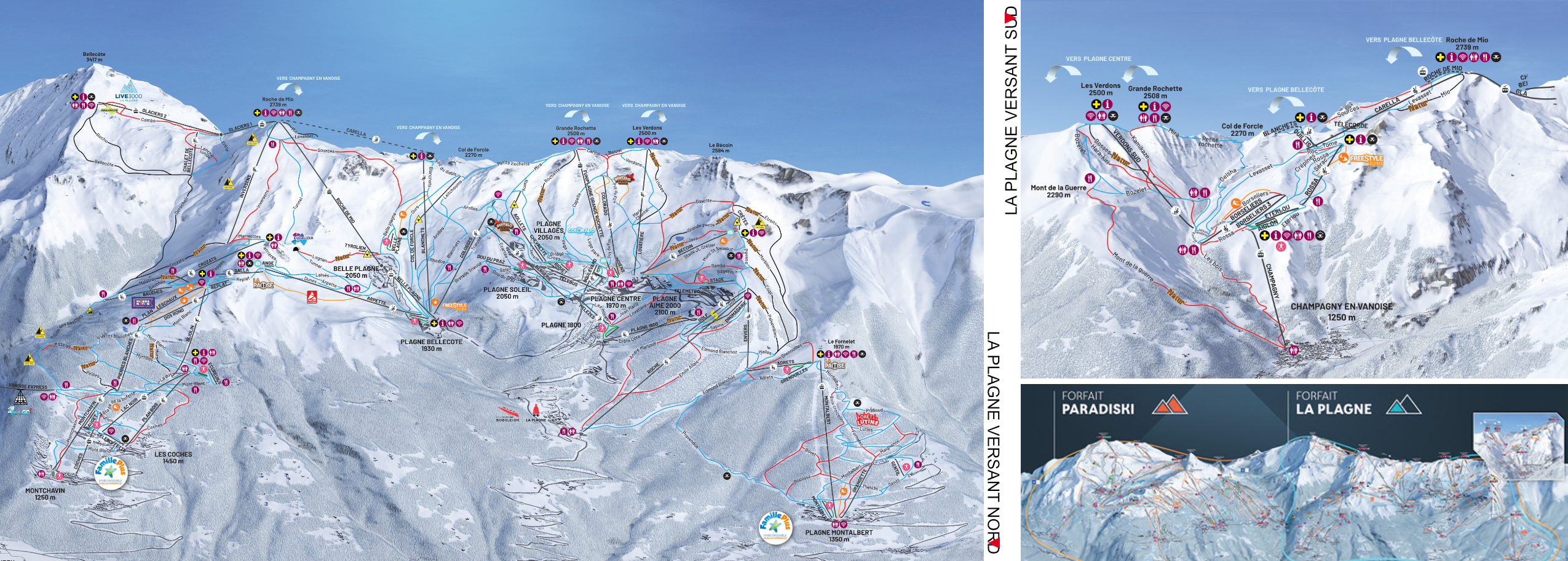 Webcams du domaine skiable de La Plagne