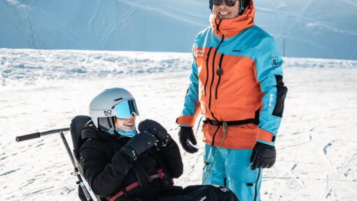 Balade en tandem ski avec un moniteur