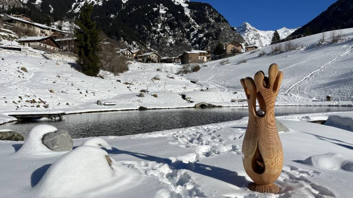 Exposition de sculptures sur bois_Champagny-en-Vanoise