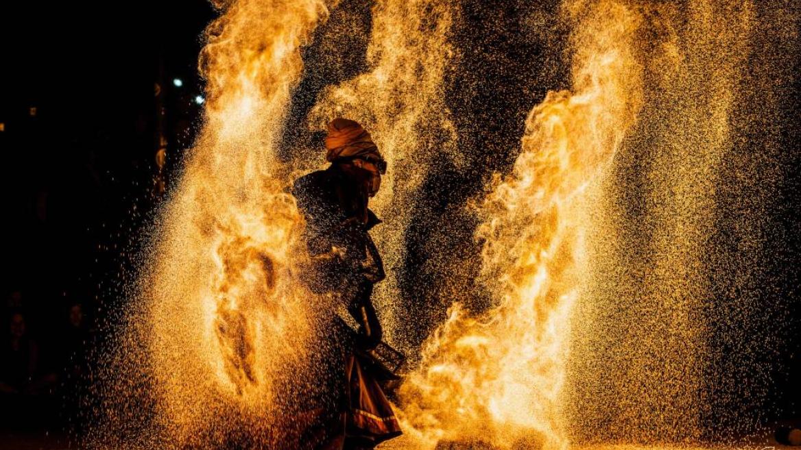 Spectacle de feu Asrâr_Champagny-en-Vanoise