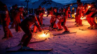 Ski Show des moniteur ESF_La Plagne