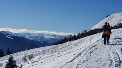 Randonnée en famille à l'Espace hivernal de Granier