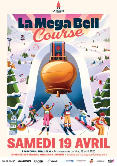 La Mega Bell Course à La Plagne (affiche)