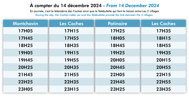 Navettes Montchavin - Les Coches